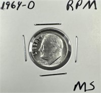 1964-D Silver Roosevelt Dime RPM  MS