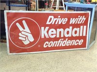 Vintage Kendall Motor Oil Embossed Sign