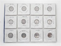 10 Cents UNC Set 1971 to 1985