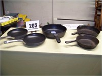 Cast and Silverstone Skillets