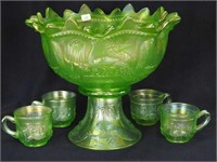 Peacock at the Fountain 6 pc. punch set - ice