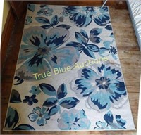 Area Rug ( Blue Flowers )