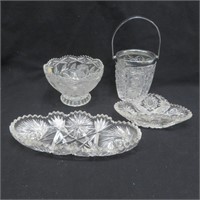 Serving Items - Cut Glass & Pressed Glass