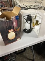 2 electric camping lanterns