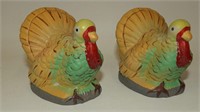 Large Hand-Painted Porcelain Turkeys