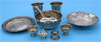 10 PCS. 800 SILVER HOLLOWARE, POSSIBLY INDIA