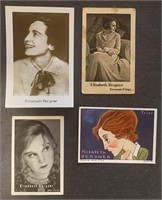 ELISABETH BERGNER: 6 x Antique Tobacco Cards