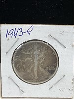 1943 p Walking liberty half dollar