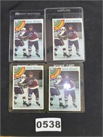 (4) 1978-79 Topps Mike Bossy RCs