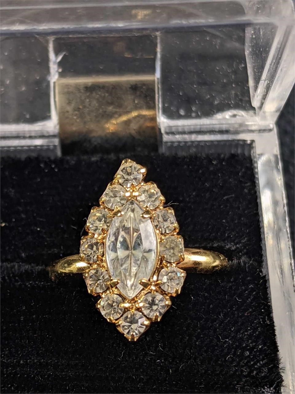 Gold Colored Fashion Ring In Box