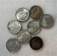 (8) Silver Dollars