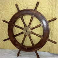 Ships Wheel with Brass Center 36"