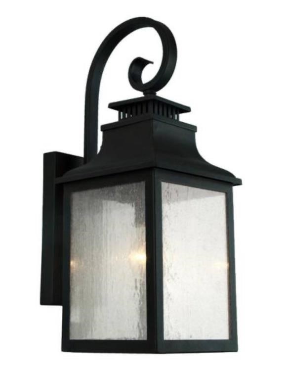 Morgan 4-Light Imperial Black Outdoor Wall