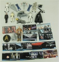 Assorted Star Wars Figurines & Trading Cards