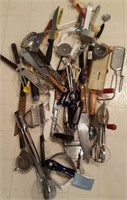 Kitchen hand utensils, slotted spoon spatulas