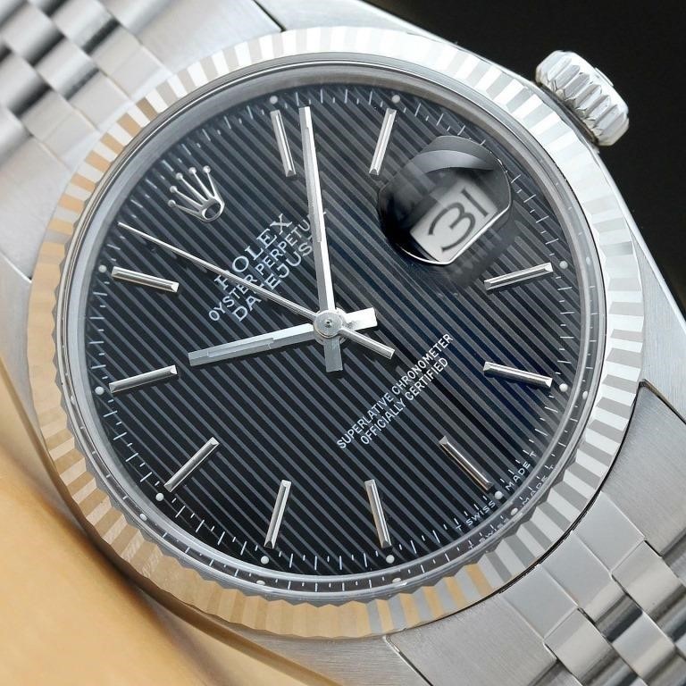 Rolex Men Datejust Tapestry Watch