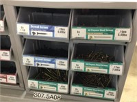 6 DRAWERS OF ASSORTED DRYWALL & ALL-PURPOSE SCREWS