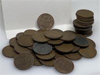 QTY 1 "ROLL" UNSEARCHED WHEAT PENNIES
