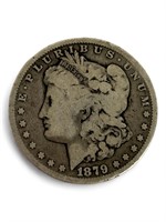 1879 Morgan Silver Dollar - No Mint