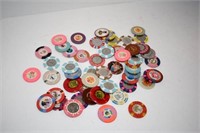 Collection of Chips from Various Casinos (54)