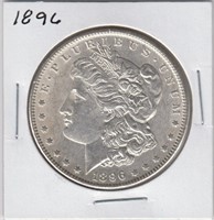 US Coins Morgan Silver Dollar 1896