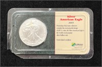 2001 American Silver Eagle in Littleton Packaging