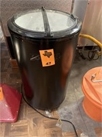 Used Rolling Beverage Cooler with Lid