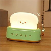 SEALED-New-ONEVER Cute Night Light Toast Lamp - De