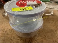2ct Pyrex simply store Containers