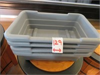 LOT, (4) RUBBERMAID TOTES