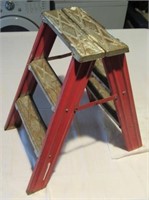 Metal 22" folding step ladder.