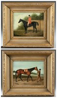 Shipley, 2 Horse Training paintings, O/C.