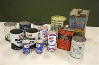 Assorted Vintage Oil Cans