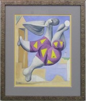 BATHER WITH BEACH BALL GICLEE BY PABLO PICASSO
