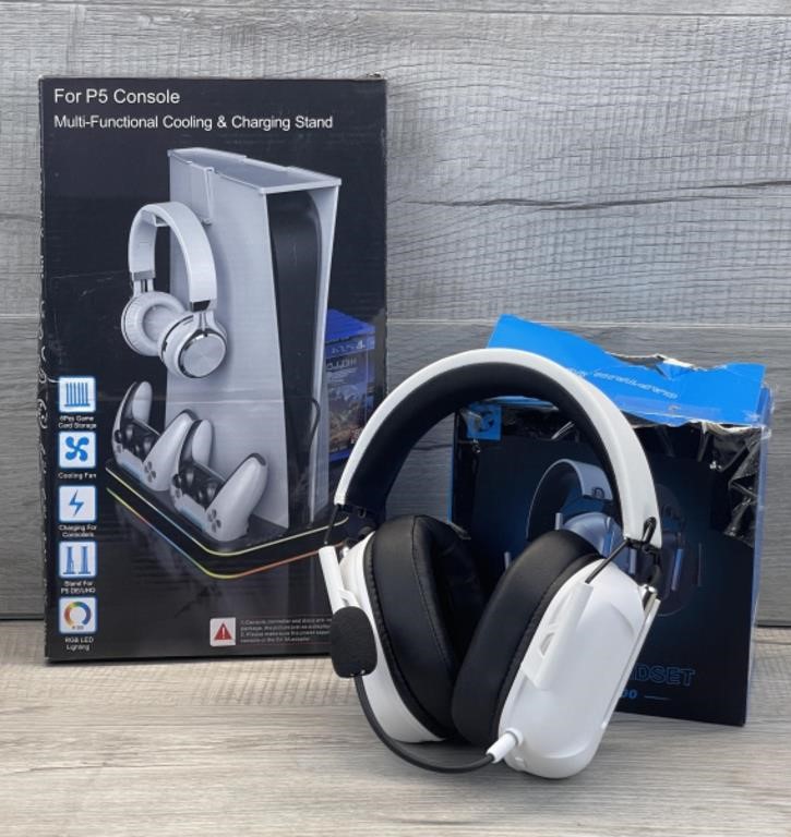GAMING HEADSET CAPTAIN 500 & PS5 CHARGING STAND
