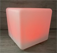 LED FURNITURE LIGHT CUBE MULTI COLOR RECHARG BATT