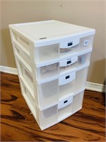 4 drawer plastic storage chest