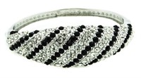 Black & White Fashion Cuff Bracelet