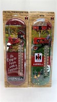 (2) IH FARMALL THERMOMETERS