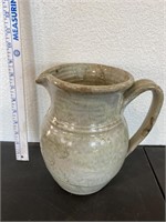 Signed Pottery Pitcher