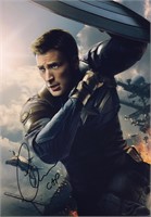 Captain America Chris Evans Photo Autograph