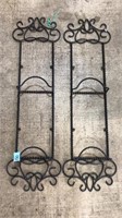 2 IRON PLATE DISPLAY RACKS