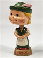 VINTAGE GERMANY WOMAN FIGURAL BOBBLE HEAD