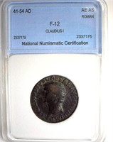 41-54 AD Claudius I NNC F12 AE AS