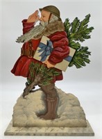 Wooden Hand Painted Santa Stand Up
