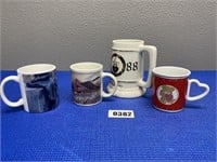 1 Stein & 3 Coffee Mugs