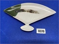 Asian Fan Shape Platter 9" x15"