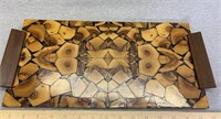 Vintage Wood Inlay Tray