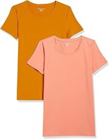2PK (XL) Women's Short-Sleeve Crewneck T-Shirt