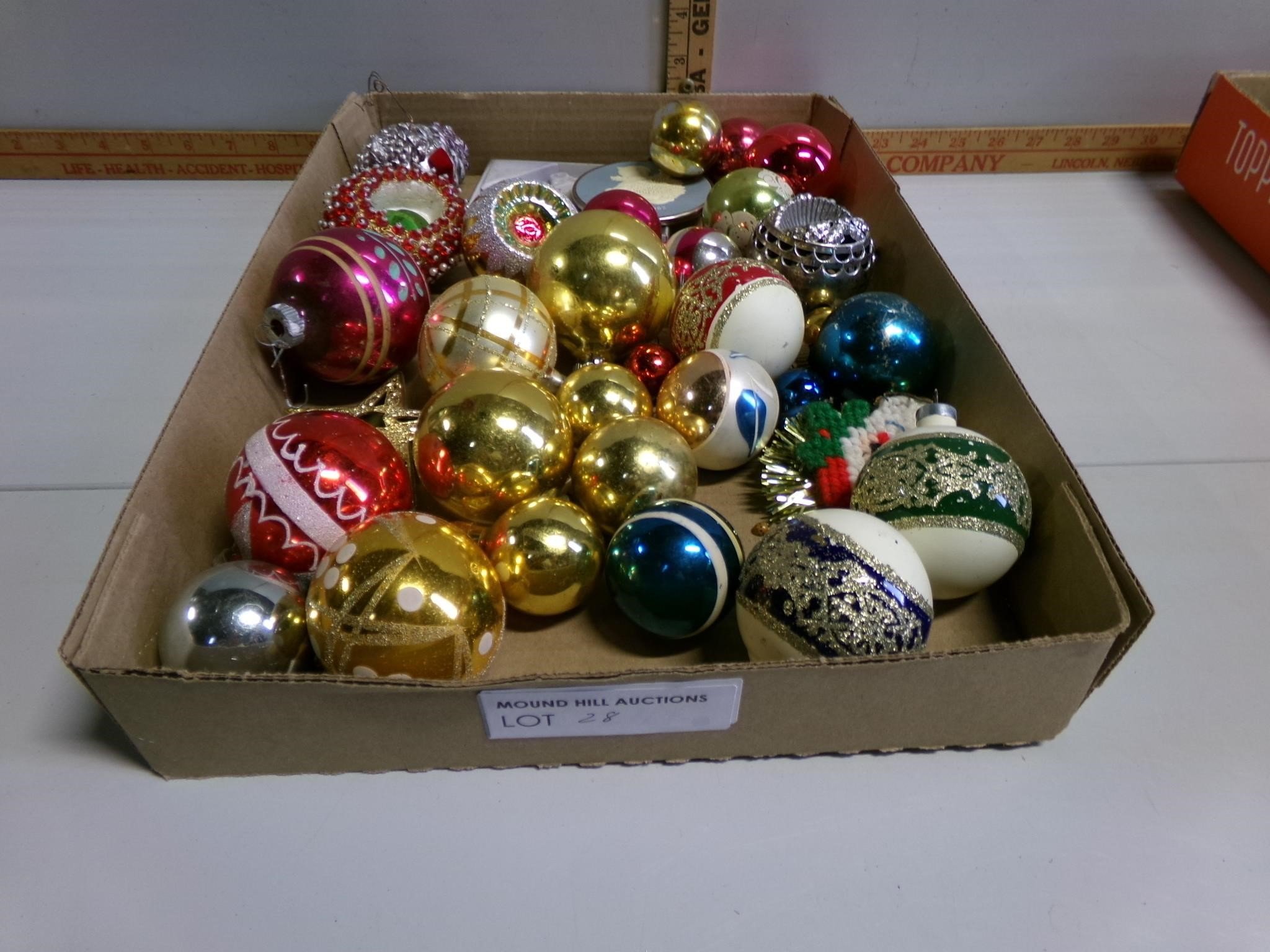 Various different Christmas ornaments